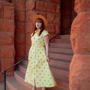 Yellow Sundress with Hat Look
